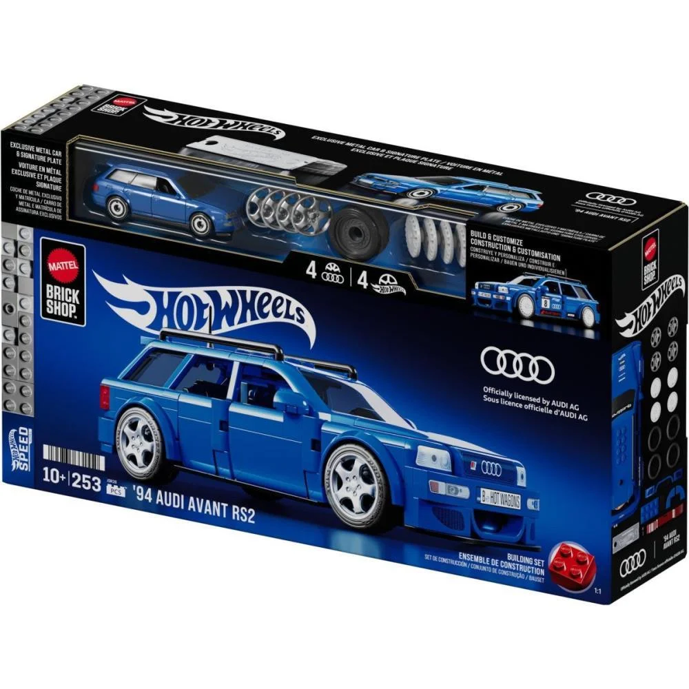 Hot Wheels Brick Shop Speed 94 Audi Avant 1:32 253Pc Mattel (Unidade) - imagem 9