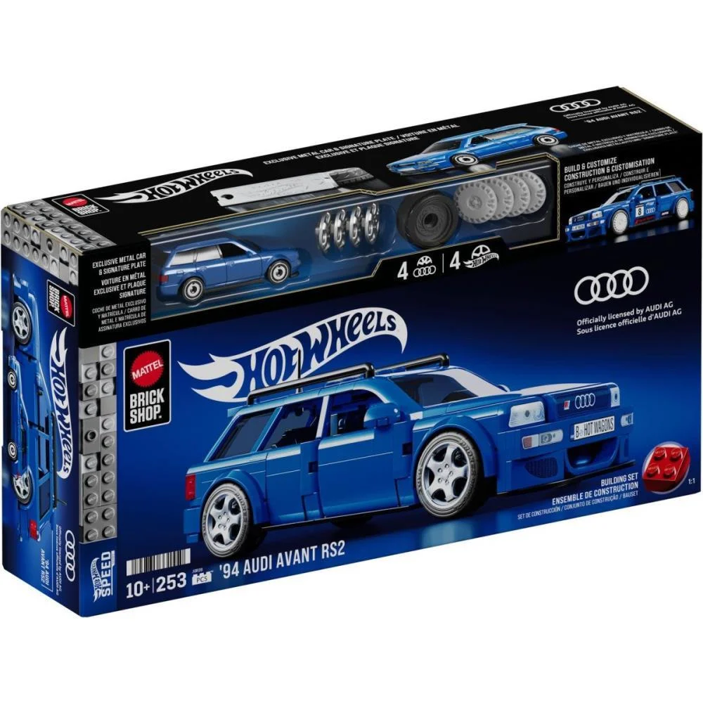 Hot Wheels Brick Shop Speed 94 Audi Avant 1:32 253Pc Mattel (Unidade) - imagem 10