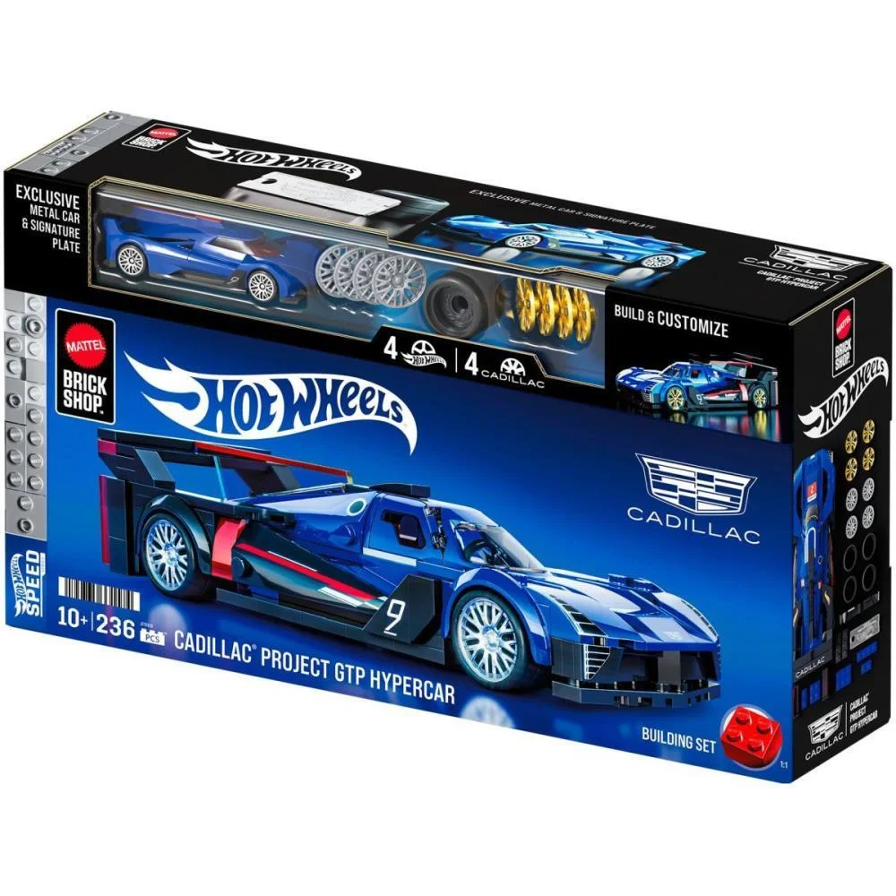 Hot Wheels Brick Shop Cadillac Project Gtp 1:32 236P Mattel (Unidade) - imagem 12