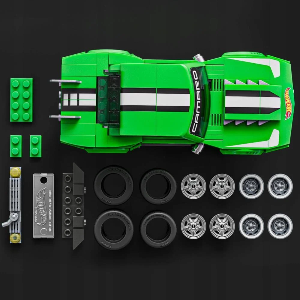 Hot Wheels Brick Shop Camaro 68 1:32 289Pcs Mattel (Unidade) - imagem 5