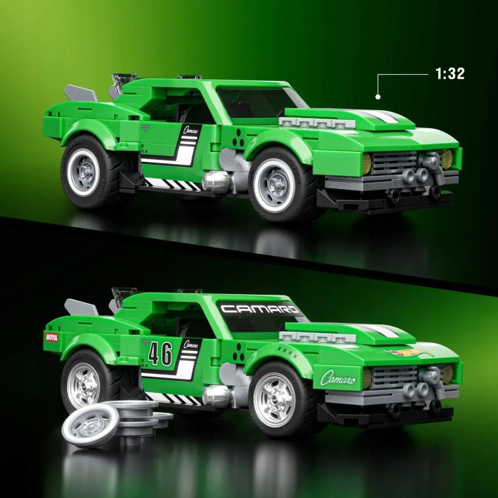 Hot Wheels Brick Shop Camaro 68 1:32 289Pcs Mattel (Unidade) - imagem 7