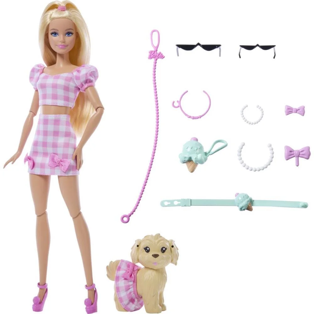 Barbie Fashion Malibu E Cão Combinação Looks Mattel (Unidade) - imagem 3
