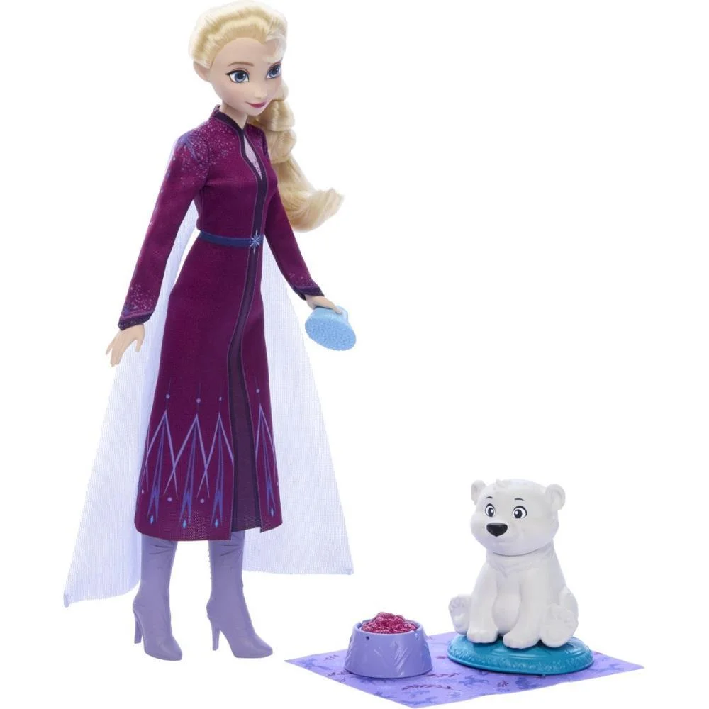 Boneca Disney Frozen Elsa Com Bebe Urso Mattel (Unidade) - imagem 2