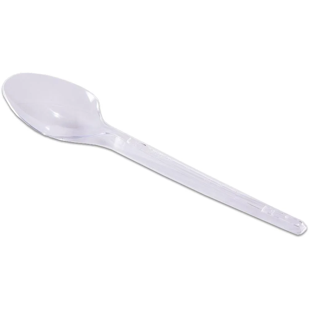 Talher Descartavel Colher Plast.sobremesa Cristal Prafesta (Pct.c/50) - imagem 3