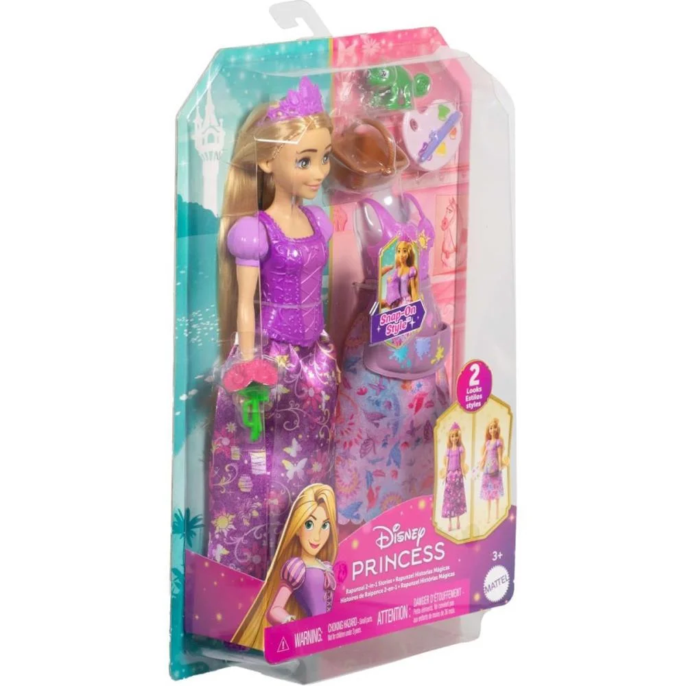 Boneca Disney Princesa Rapunzel Fashion 2Em1 Mattel (Unidade) - imagem 11