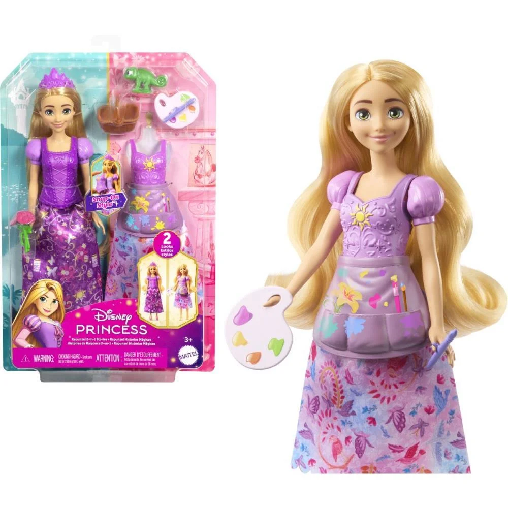 Boneca Disney Princesa Rapunzel Fashion 2Em1 Mattel (Unidade) - imagem 9