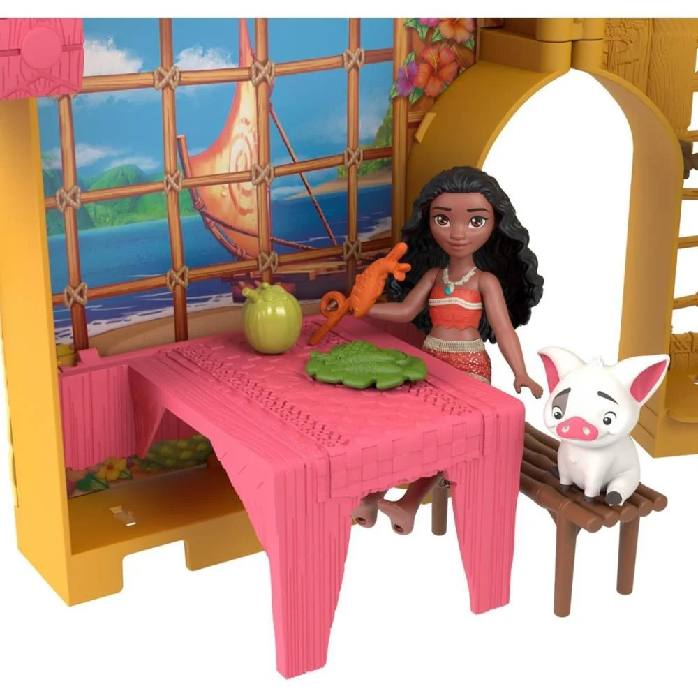 Boneca Disney Princesa Mini Castelo Da Moana Mattel - imagem 4