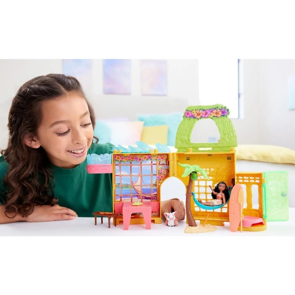 Boneca Disney Princesa Mini Castelo Da Moana Mattel - imagem 6