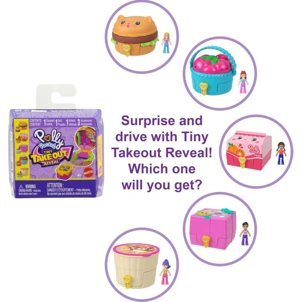 Polly Pocket Micro Reveal Comidinha Rapida (S) Mattel (Unidade) - imagem 4