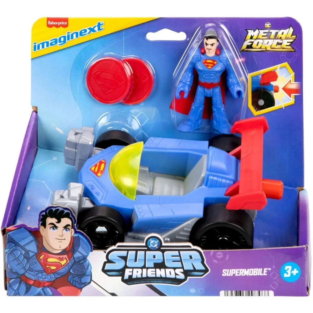 Imaginext Dcsf Supermobile + Figura Mattel (Unidade) - imagem 8