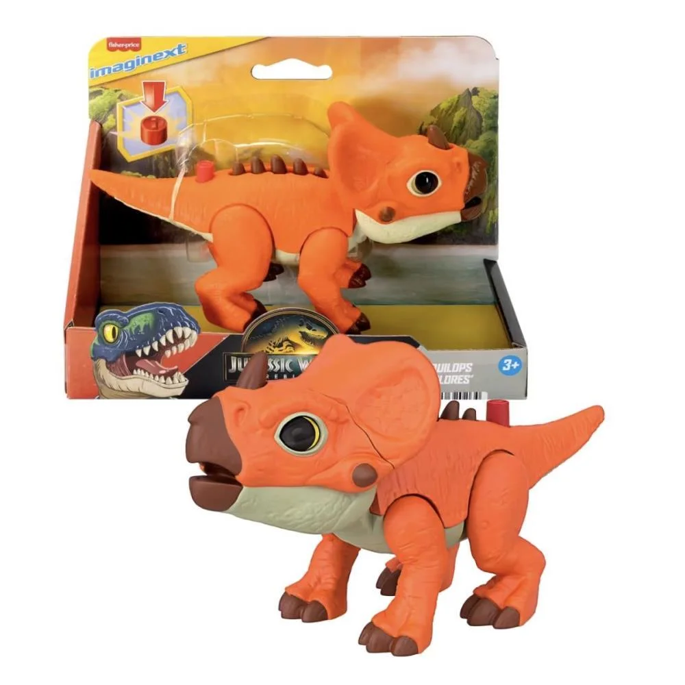 Imaginext Jw Rebirth Deluxe Aquilops Mattel (Unidade) - imagem 8