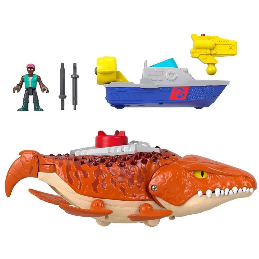 Imaginext Jw Rebirth Mosasaurus C/Som Mattel - imagem 2