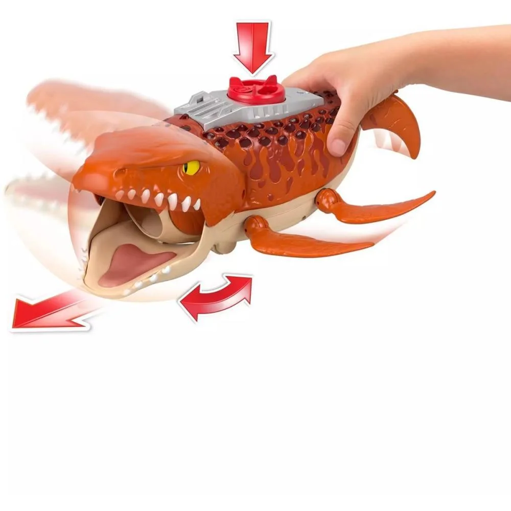Imaginext Jw Rebirth Mosasaurus C/Som Mattel - imagem 5