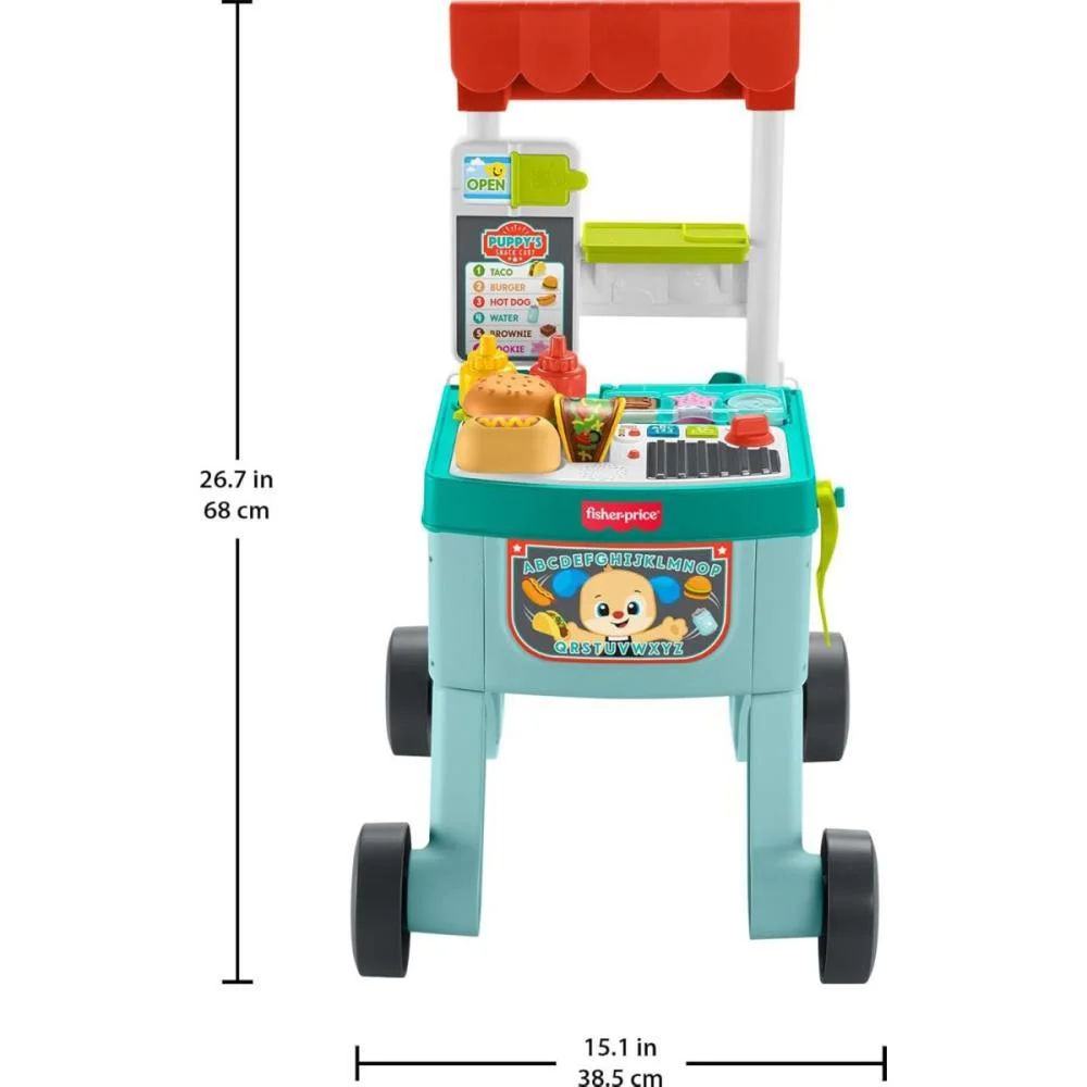 Fisher-Price Aprender Brincar Andador Carro De Snacks 4 Em 1 Mattel (Unidade) - imagem 4