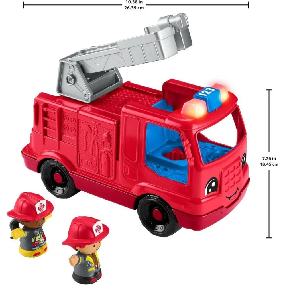 Fisher-Price Entretenimento Lp Caminhao Bombeiro Som E Luz Mattel (Unidade) - imagem 3