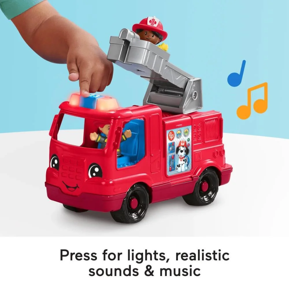 Fisher-Price Entretenimento Lp Caminhao Bombeiro Som E Luz Mattel (Unidade) - imagem 9