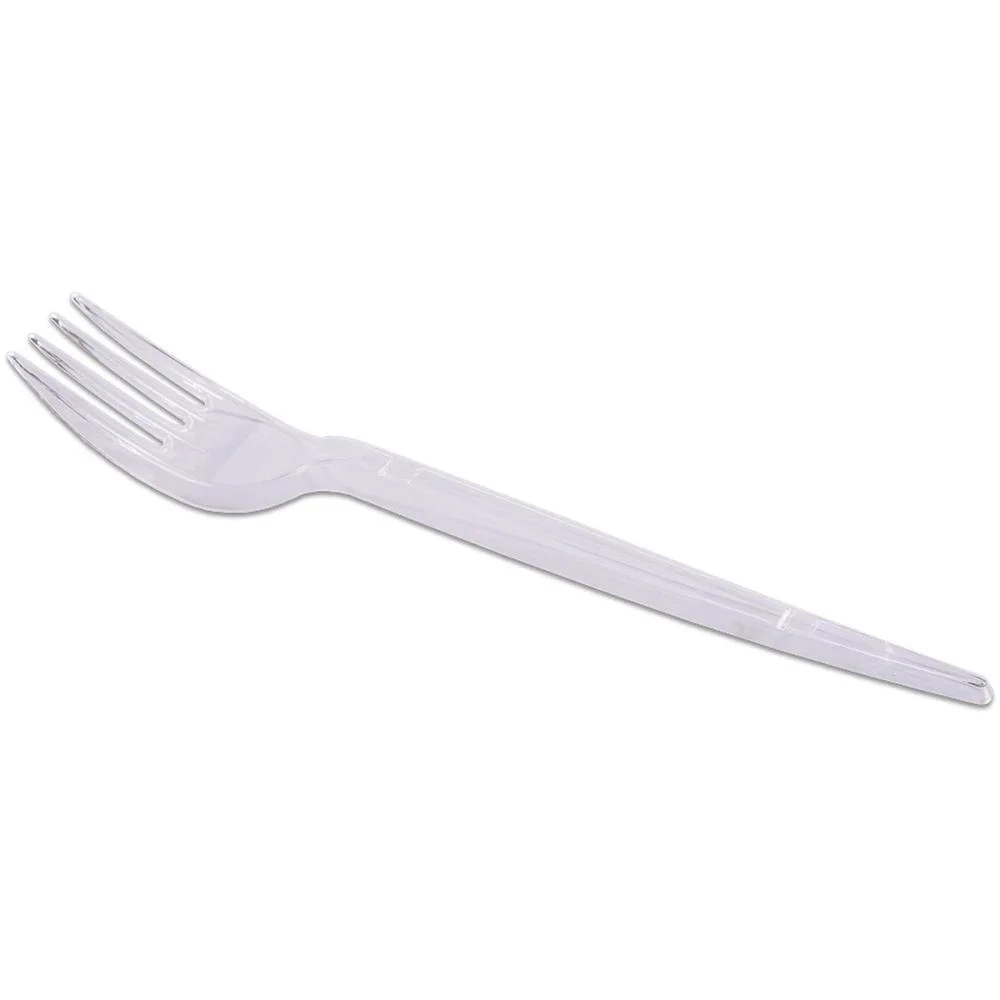 Talher Descartavel Garfo Plast. Refeicao Cristal Prafesta (Pct.c/50) - imagem 2