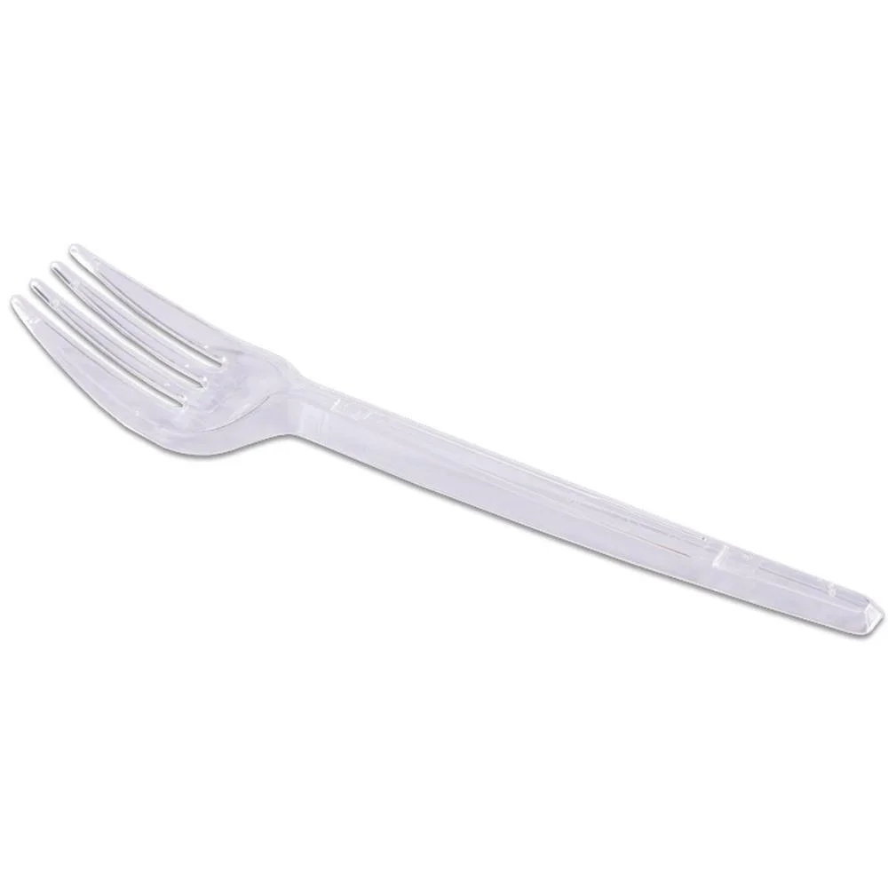 Talher Descartavel Garfo Plast. Sobremesa Cristal Prafesta (Pct.c/50) - imagem 3
