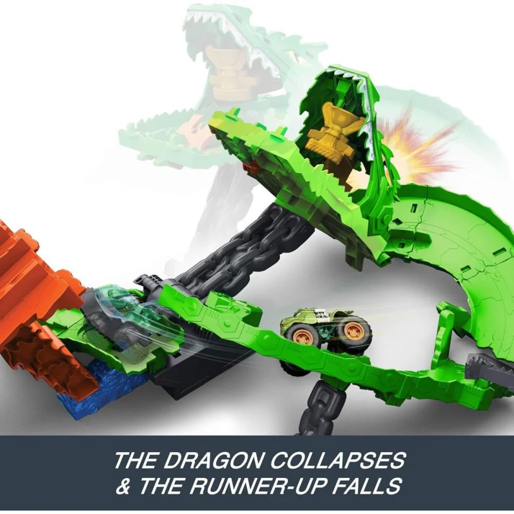 Hot Wheels Monster Trucks Destruicao Do Dragao Mattel (Unidade) - imagem 9