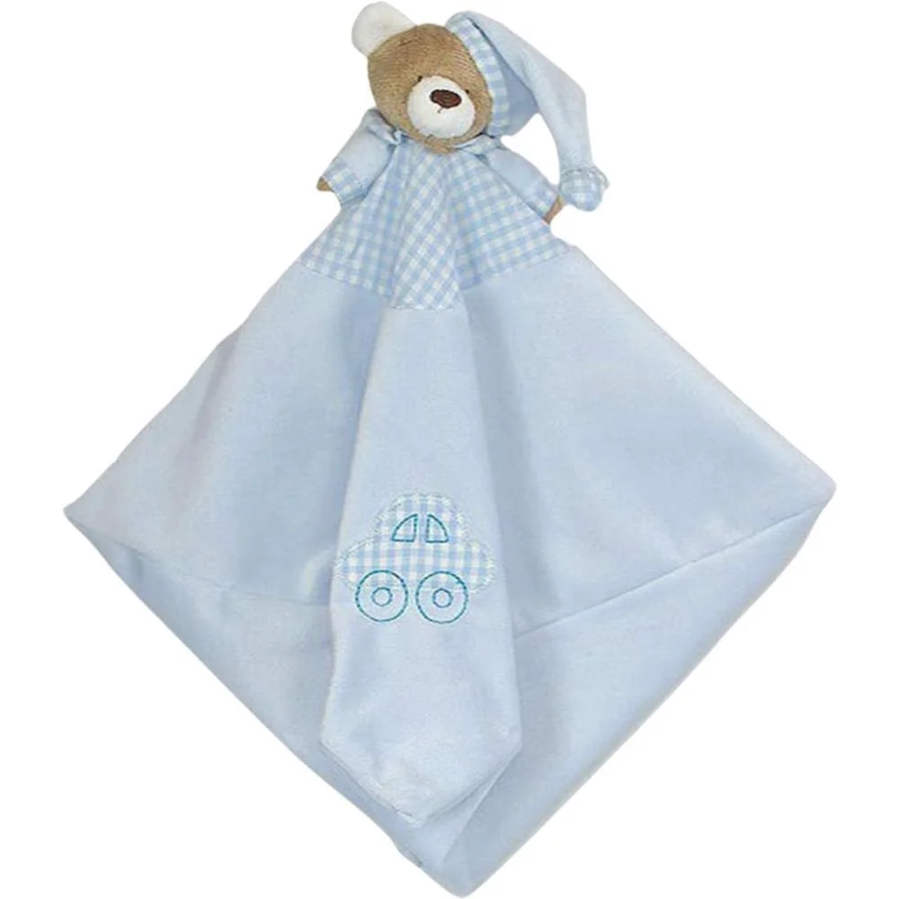 Pelucia Naninha Urso Nino Azul Bebe Zip (Unidade) - imagem 2