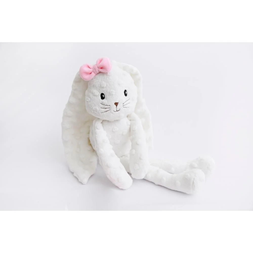 Pelucia Coelho Laço Rosa 43Cm Zip (Unidade)