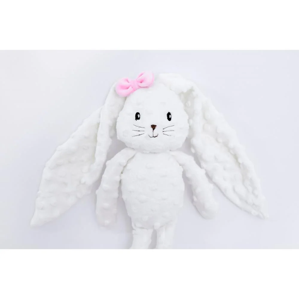 Pelucia Coelho Laço Rosa 43Cm Zip (Unidade) - imagem 2