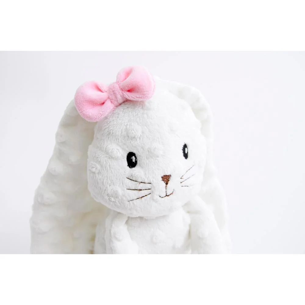 Pelucia Coelho Laço Rosa 43Cm Zip (Unidade) - imagem 3
