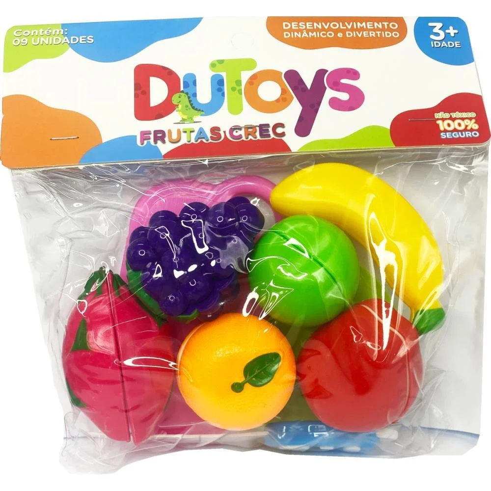 Brincando De Casinha Frutas Crec 9Pcs (S) Toy Mix (Unidade) - imagem 3