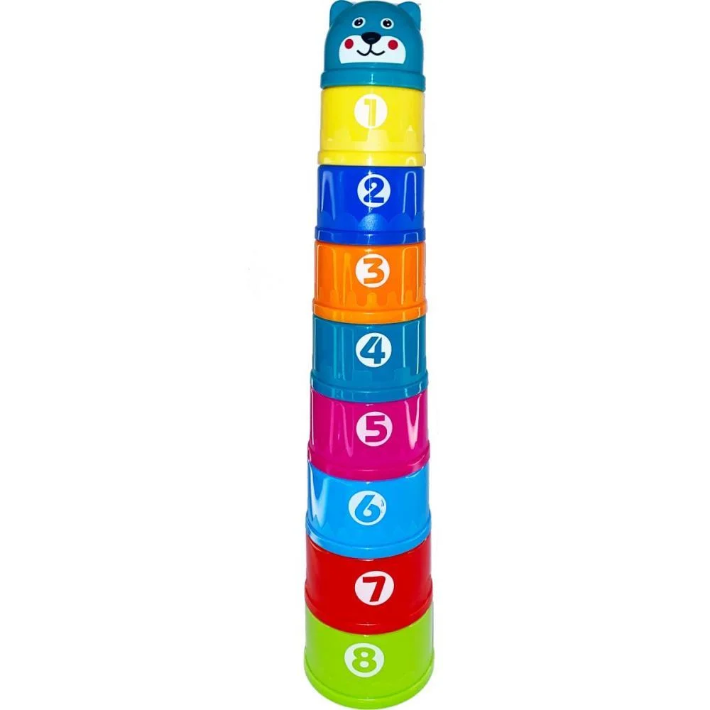 Brinquedo Educativo Torre Divertida 9 Potes Rf2 (S Toy Mix (Unidade) - imagem 2