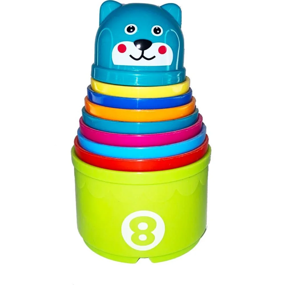 Brinquedo Educativo Torre Divertida 9 Potes Rf2 (S Toy Mix (Unidade) - imagem 4