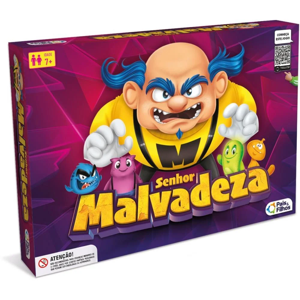 Jogo De Tabuleiro Senhor Malvadeza Pais E Filhos (Unidade) - imagem 4