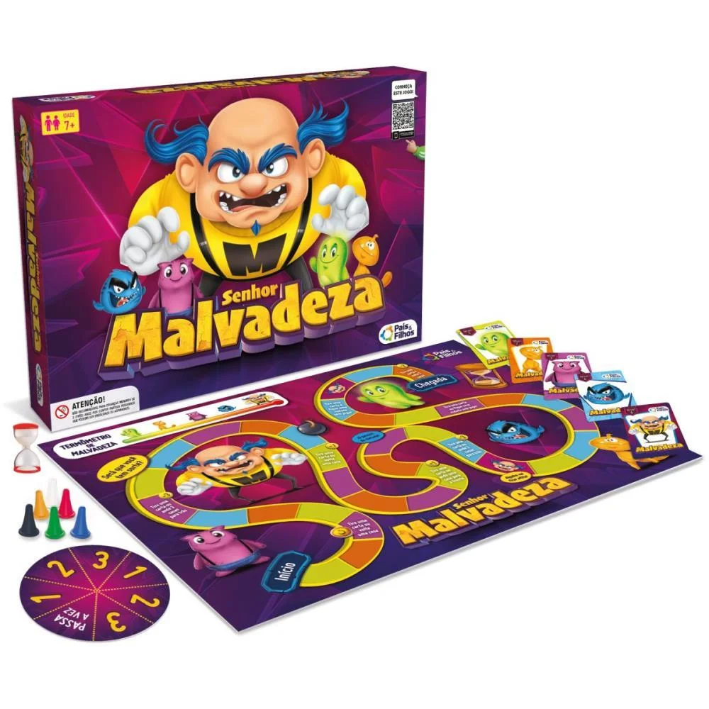 Jogo De Tabuleiro Senhor Malvadeza Pais E Filhos (Unidade) - imagem 5
