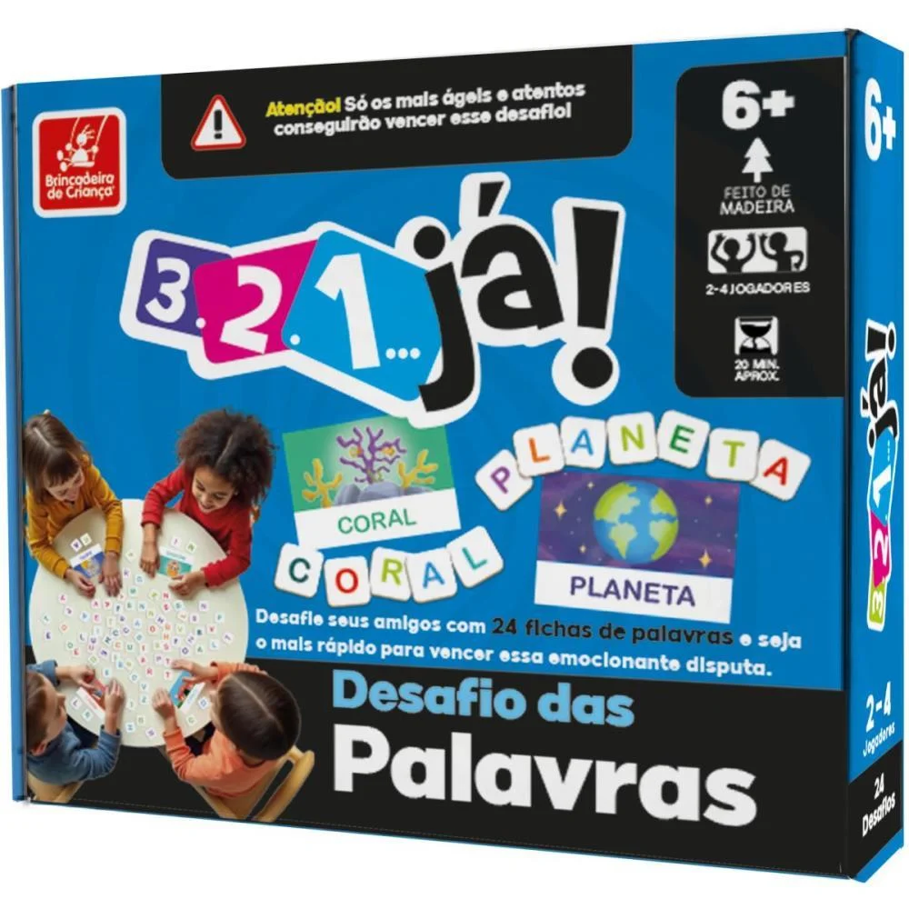 Jogo Educativo Desafio Das Palavras Brinc. De Crianca (Unidade) - imagem 4