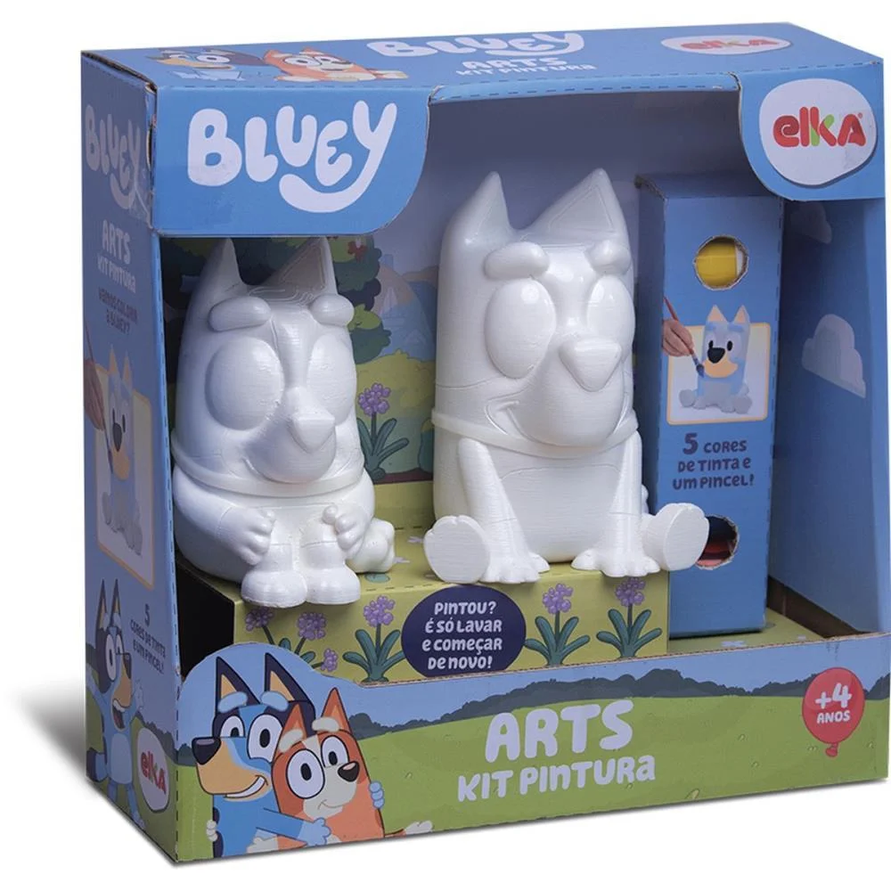 Boneco E Personagem Arts Kit Pintura Bluey E Bingo Elka (Unidade) - imagem 4