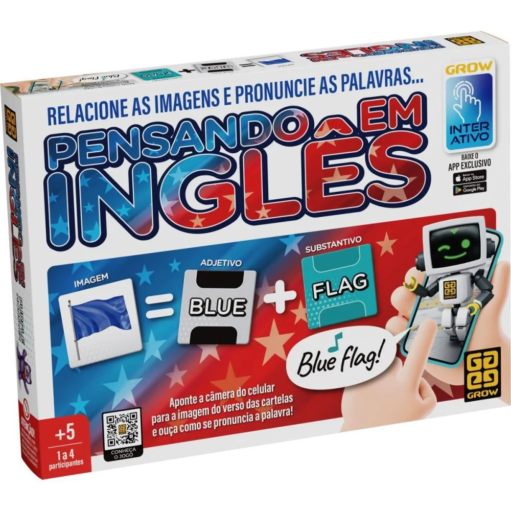Jogo Educativo Pensando Em Ingles Grow (Unidade) - imagem 2