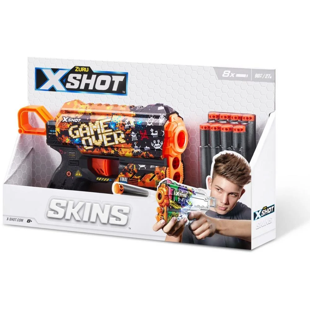Lancador X-Shot Skin Flux C/8 Dardos Candide (Unidade) - imagem 7