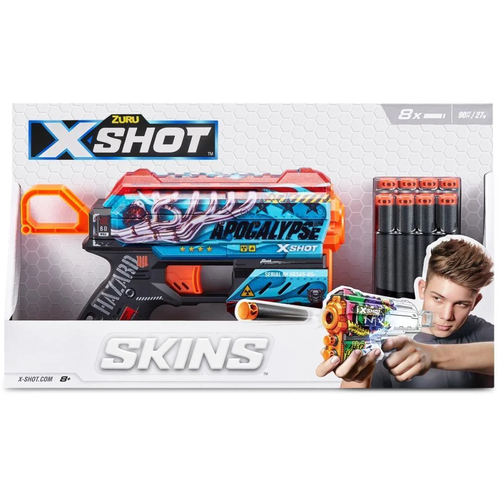 Lancador X-Shot Skin Flux C/8 Dardos Candide (Unidade) - imagem 8