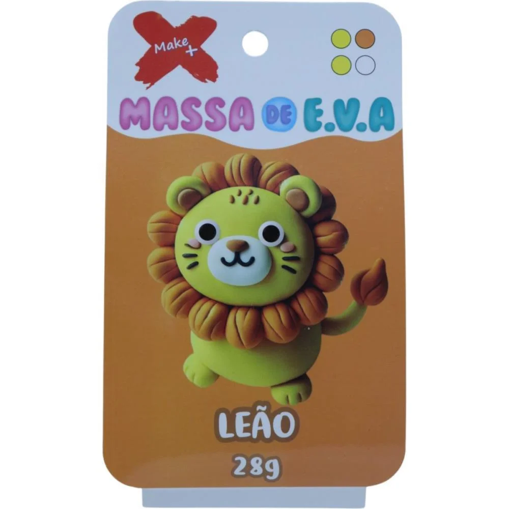 Massa De Eva Criativa Leao C/04 Cores 28 G Make+ (Unidade) - imagem 3