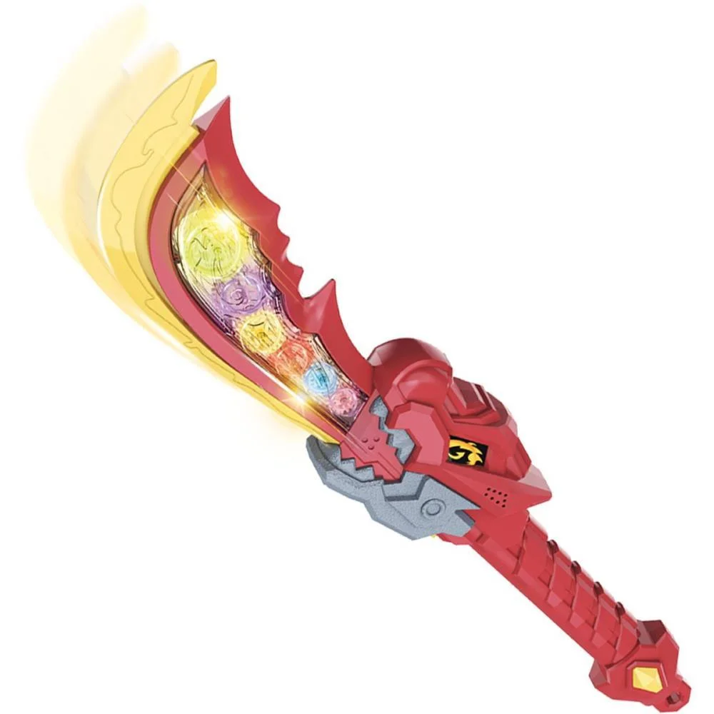 Fantasia Acessorio Espada Dino Power C/Luz E Som Dm Toys (Unidade) - imagem 4