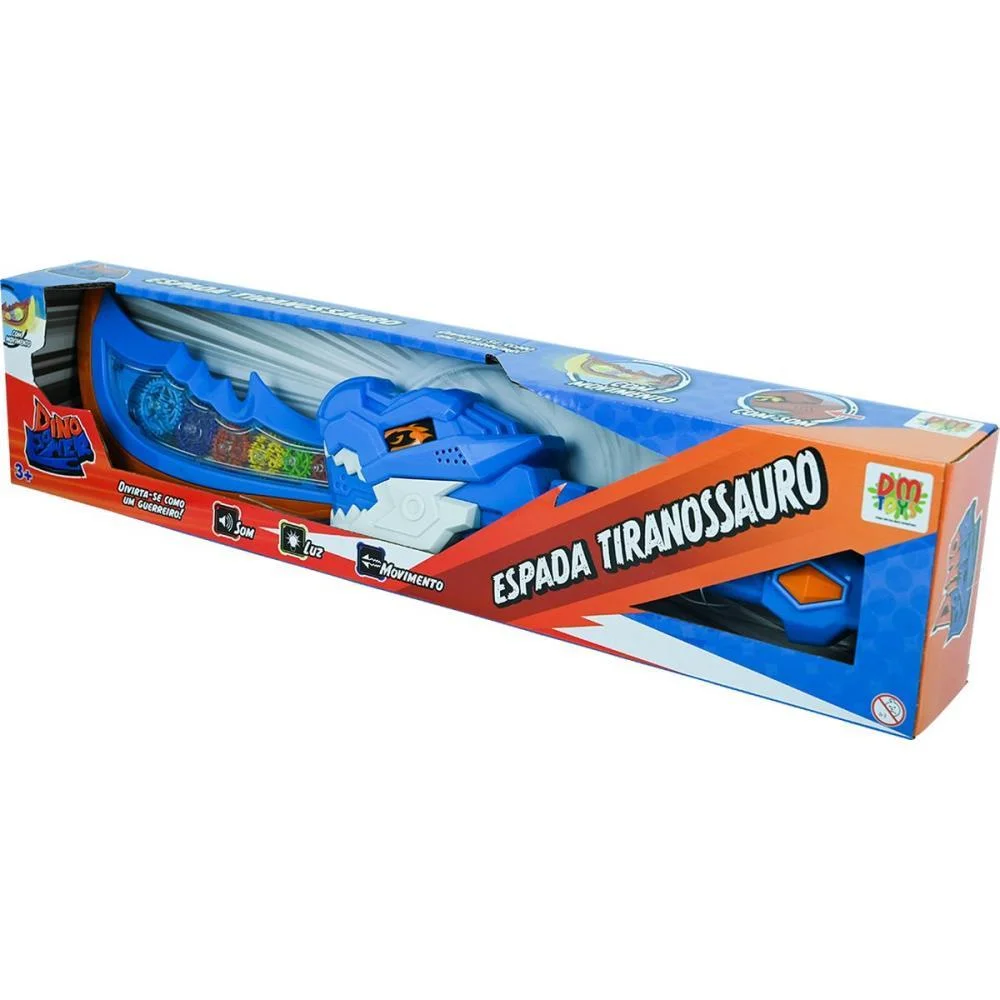 Fantasia Acessorio Espada Dino Power C/Luz E Som Dm Toys (Unidade) - imagem 5