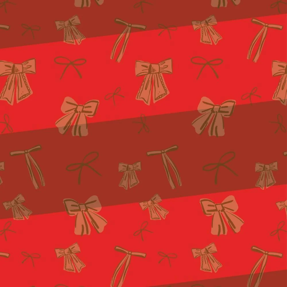 Papel Presente Bobina Couche 60Cm. Mod. 219 Lacos E Listras Gessele (Bo-100Mts) - imagem 2