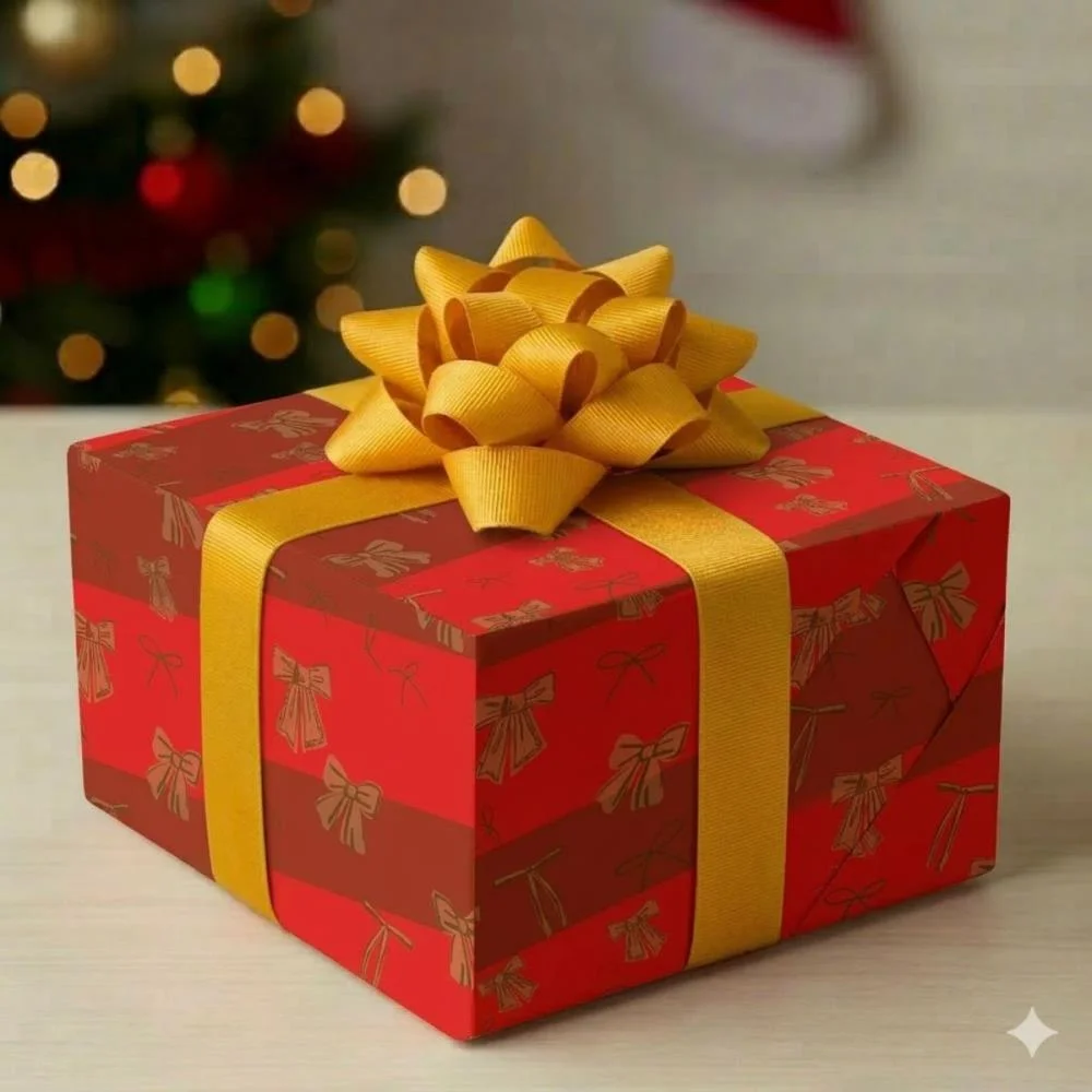 Papel Presente Bobina Couche 60Cm. Mod. 219 Lacos E Listras Gessele (Bo-100Mts) - imagem 4