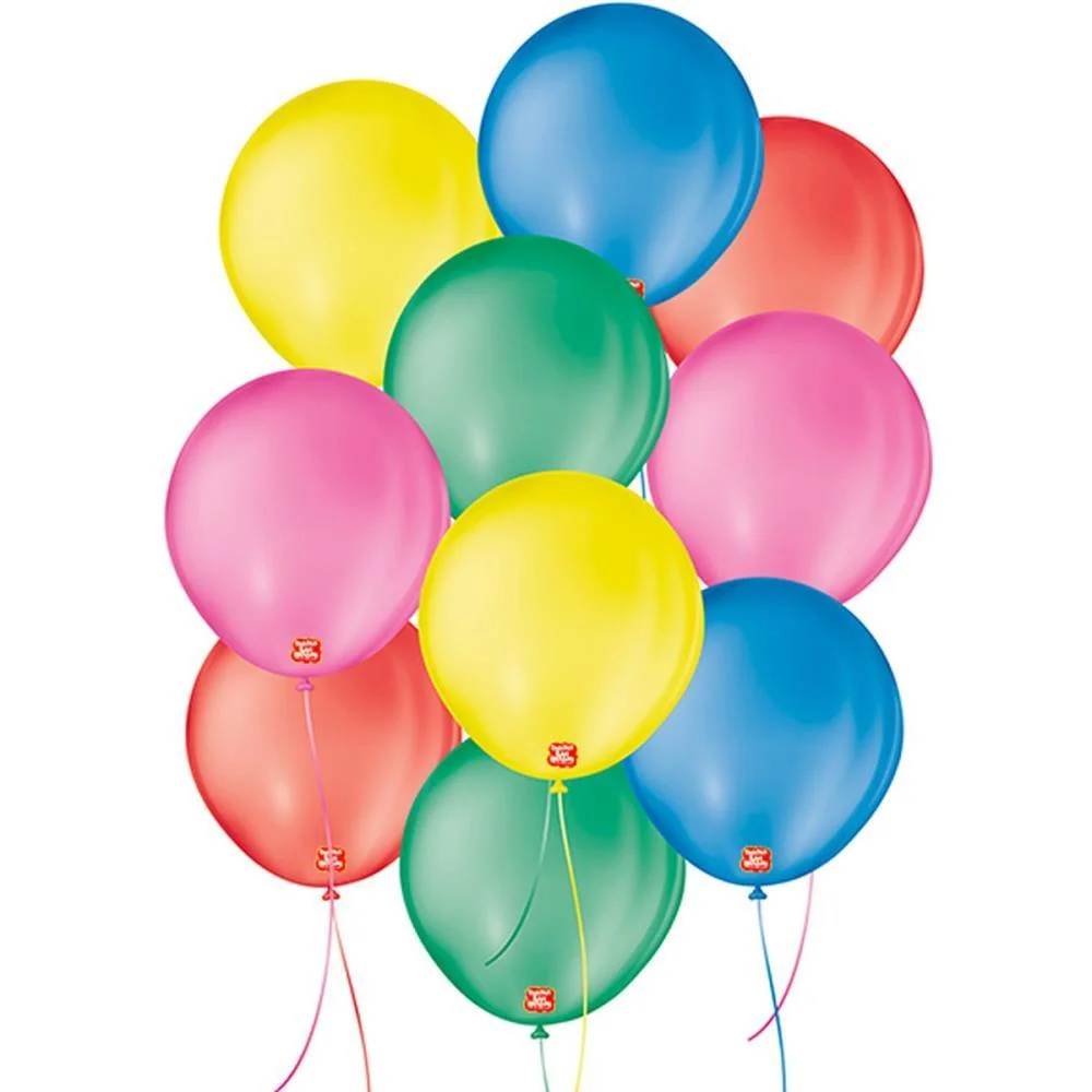 Balao 7 Liso Redondo Sortido Sao Roque (Pct.c/50) - imagem 3