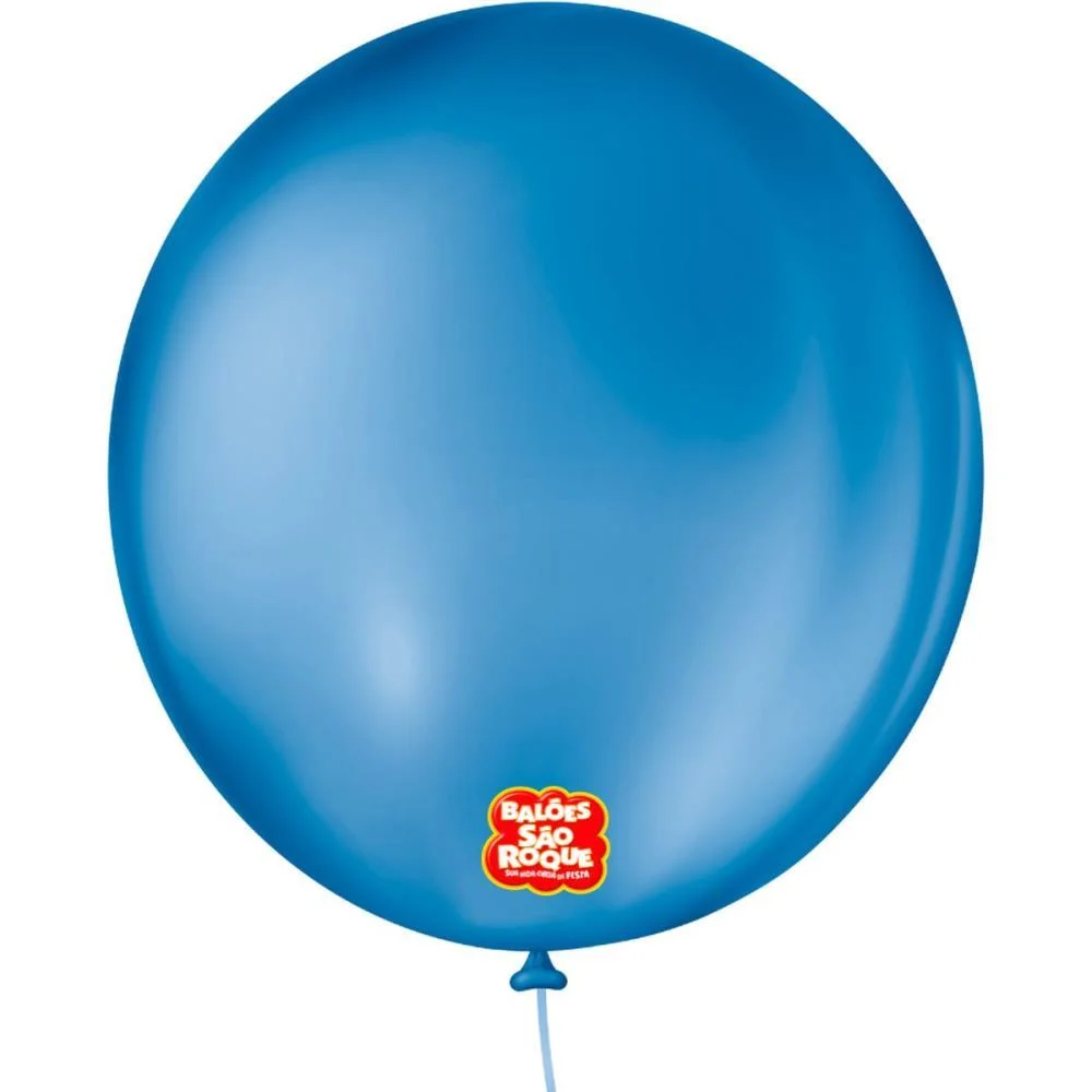 Balao 9 Liso Redondo Azul Cobalto Sao Roque (Pct.c/50) - imagem 2