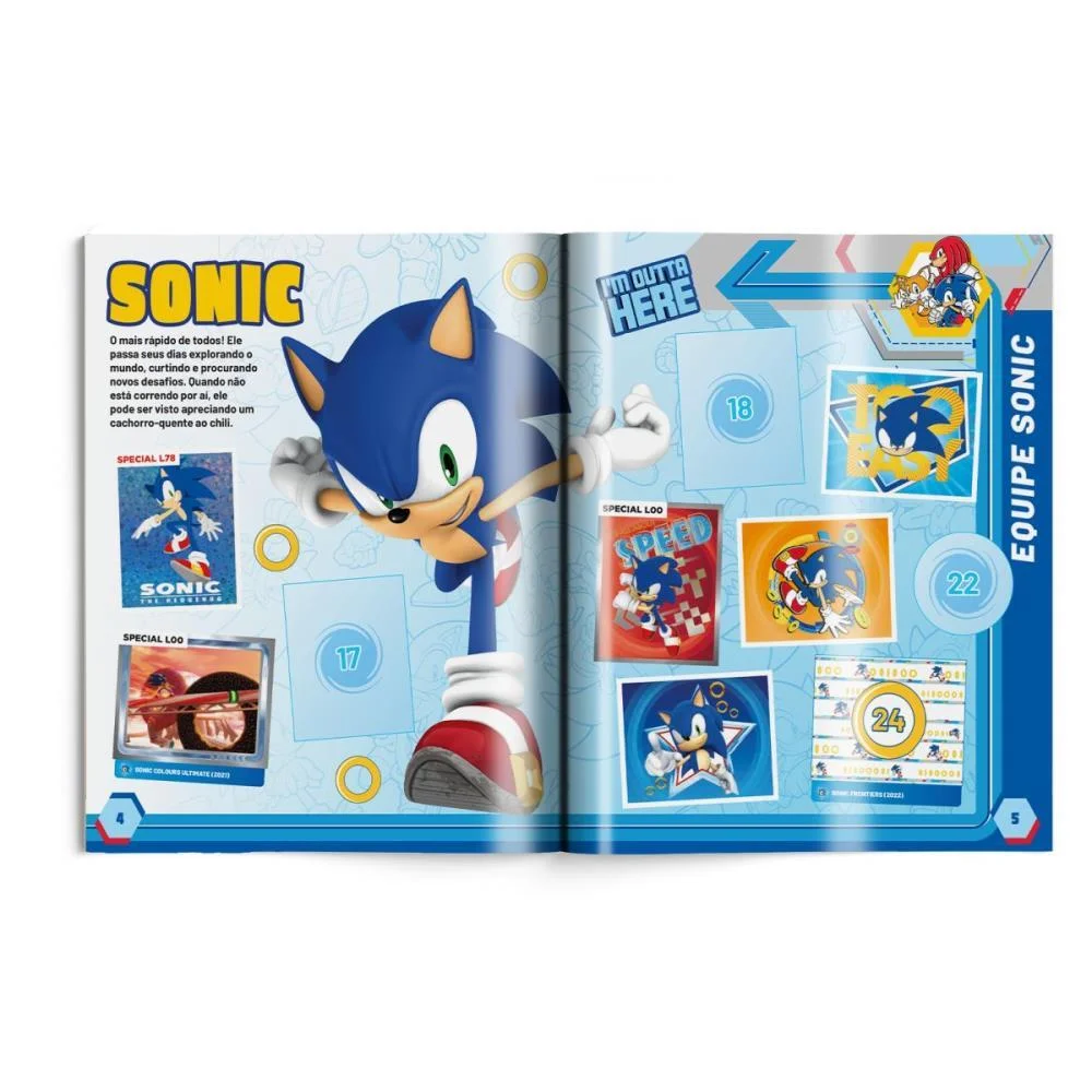 Album De Figurinhas Sonic The Hedgehog Brochura Panini (Unidade) - imagem 3
