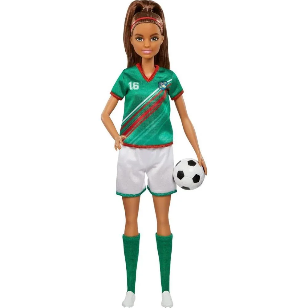 Barbie Profissoes Jogadora Futebol Uniforme N.16 Mattel (Unidade) - imagem 2