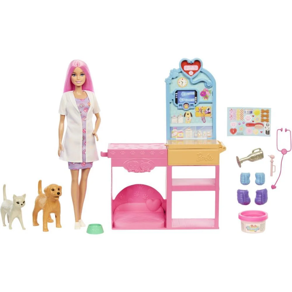 Barbie Profissoes Cj Clinica Veterinaria C/Bonec Mattel (Unidade) - imagem 3