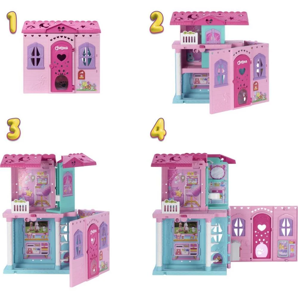 Barbie Family Casa Da Chelsea Transformavel Mattel (Unidade) - imagem 6