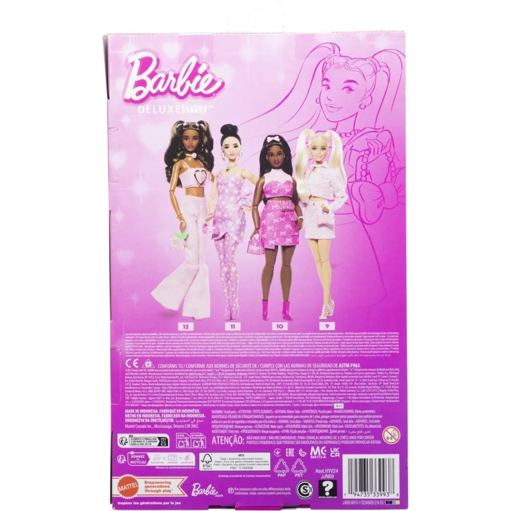 Barbie Fashion Deluxe Style C/Jaqueta Rosa Mattel (Unidade) - imagem 10