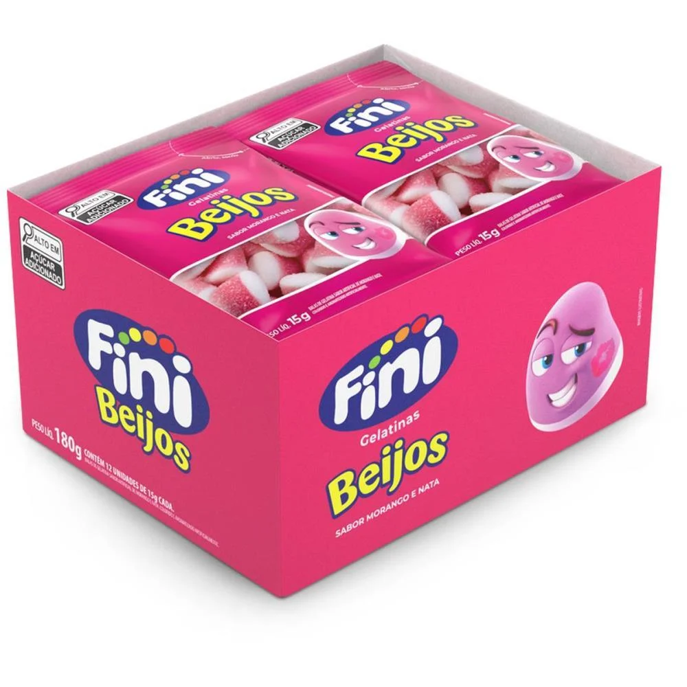 Doce Beijos De Morango 15G. Fini (Dp.c/12) - imagem 3